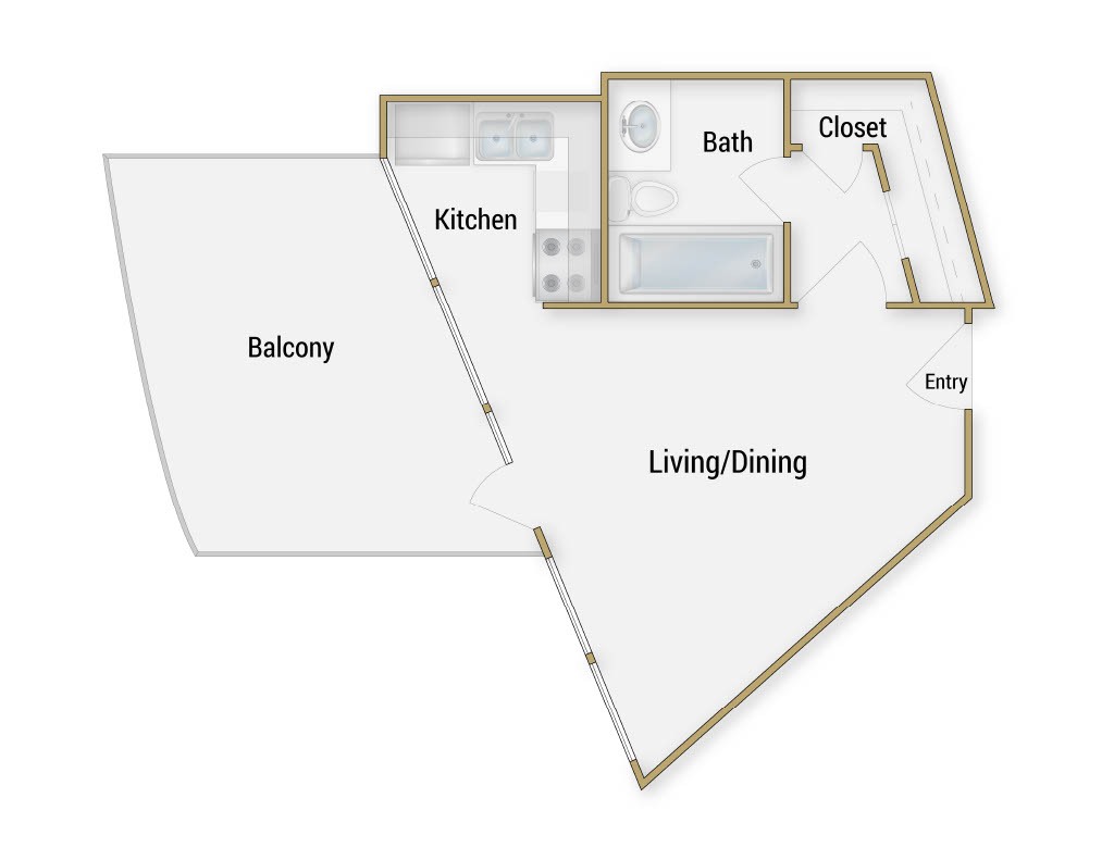 Floor plan layout diagram for Pier 39